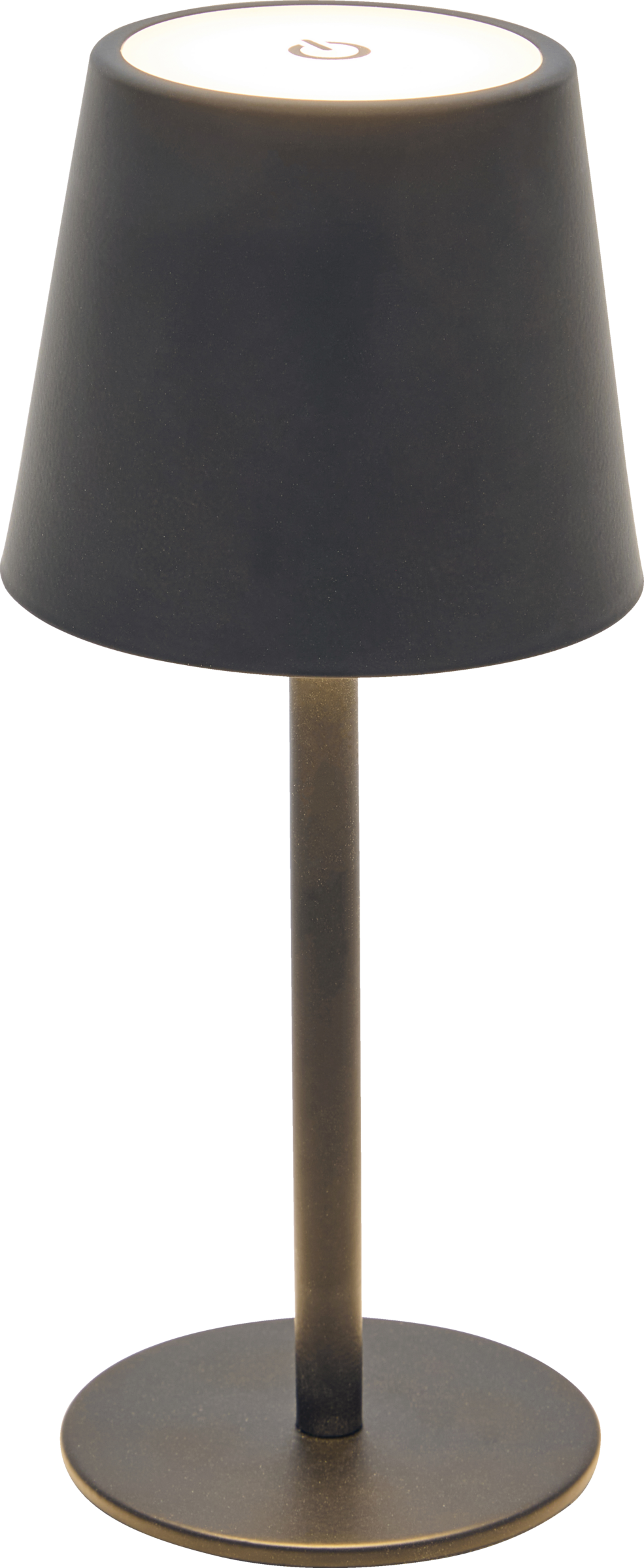 IDEENWELT Akku-Tischleuchte schwarz ca. 30 cm