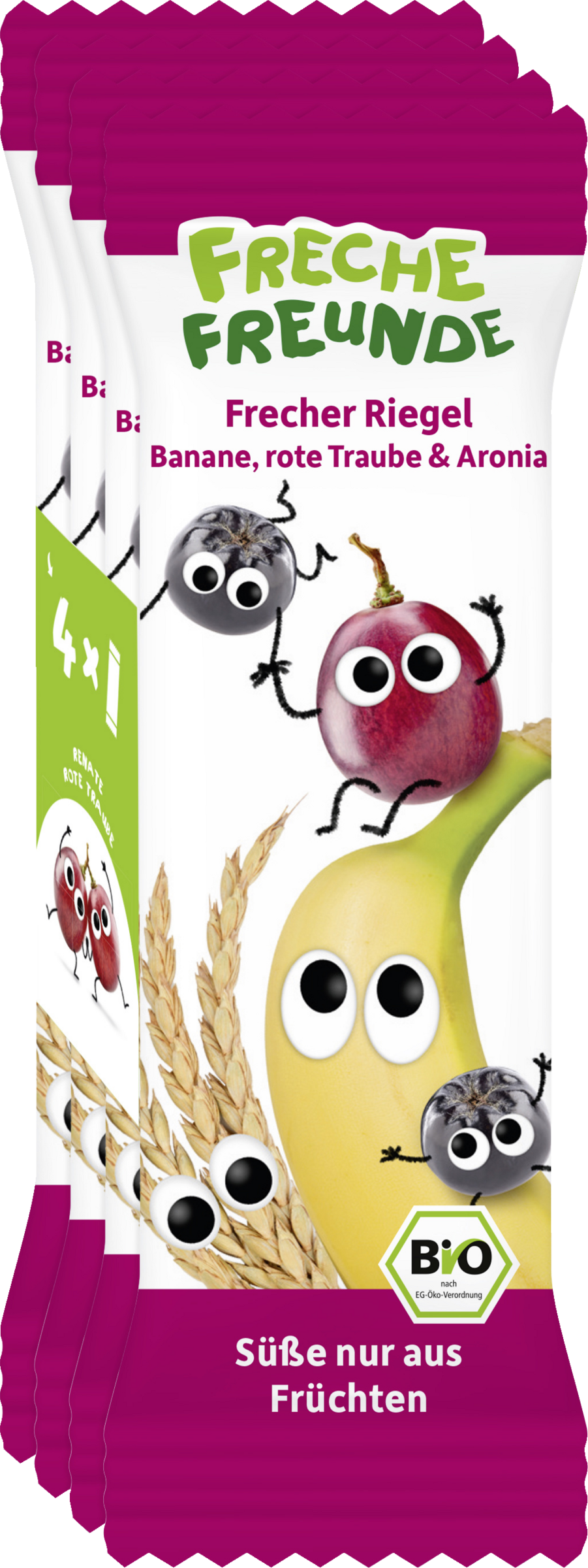 Bio Frecher Riegel Rote Traube, Banane & Aronia
