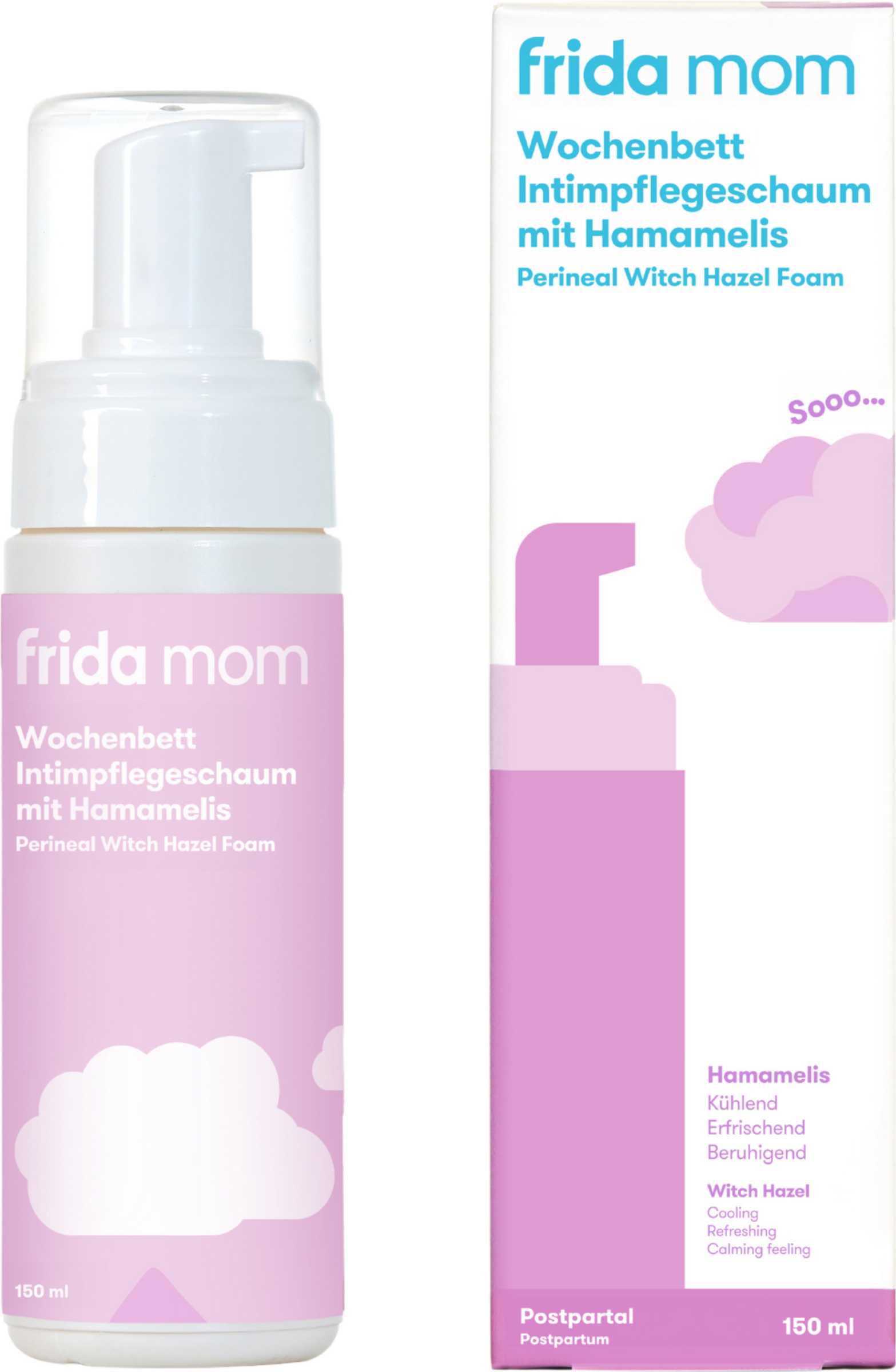 frida mom Wochenbett Intimpflegeschaum mit Hamamelis