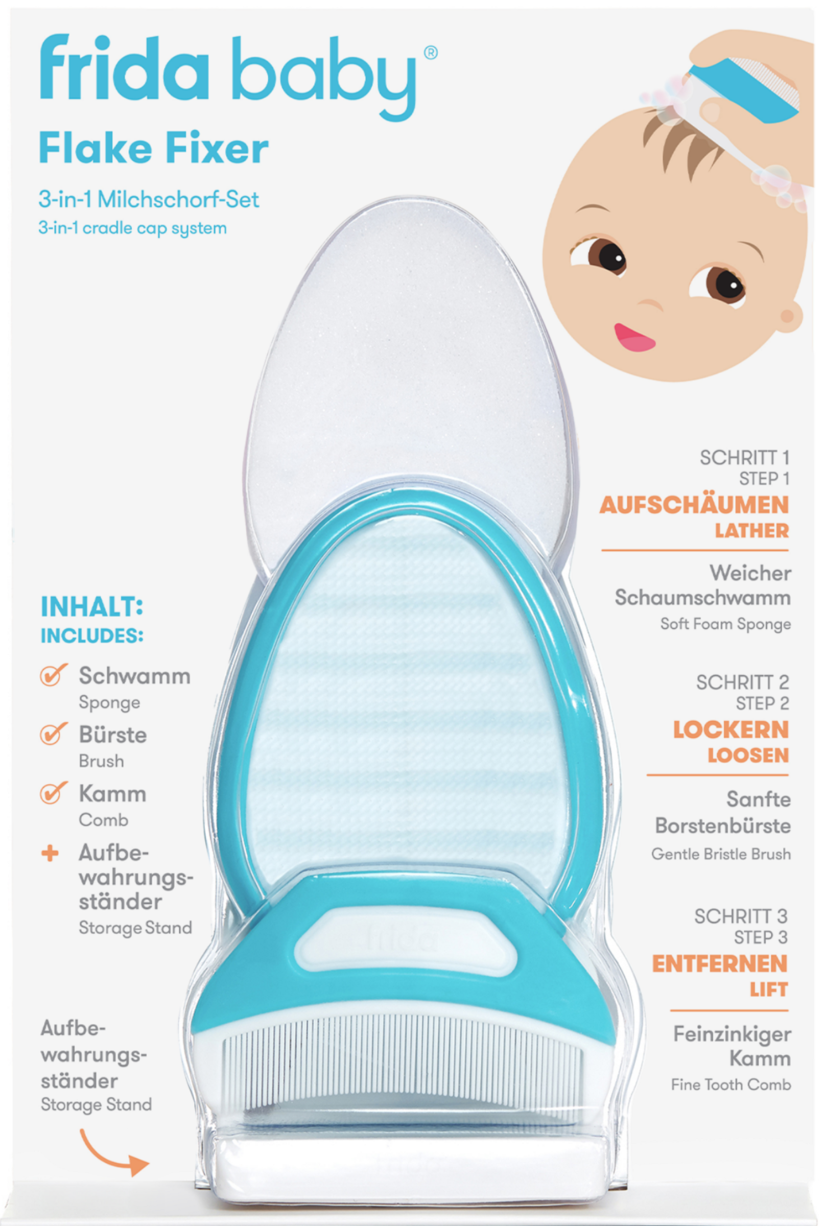 frida baby Flake Fixer: 3-in-1 Milchschorf-Set