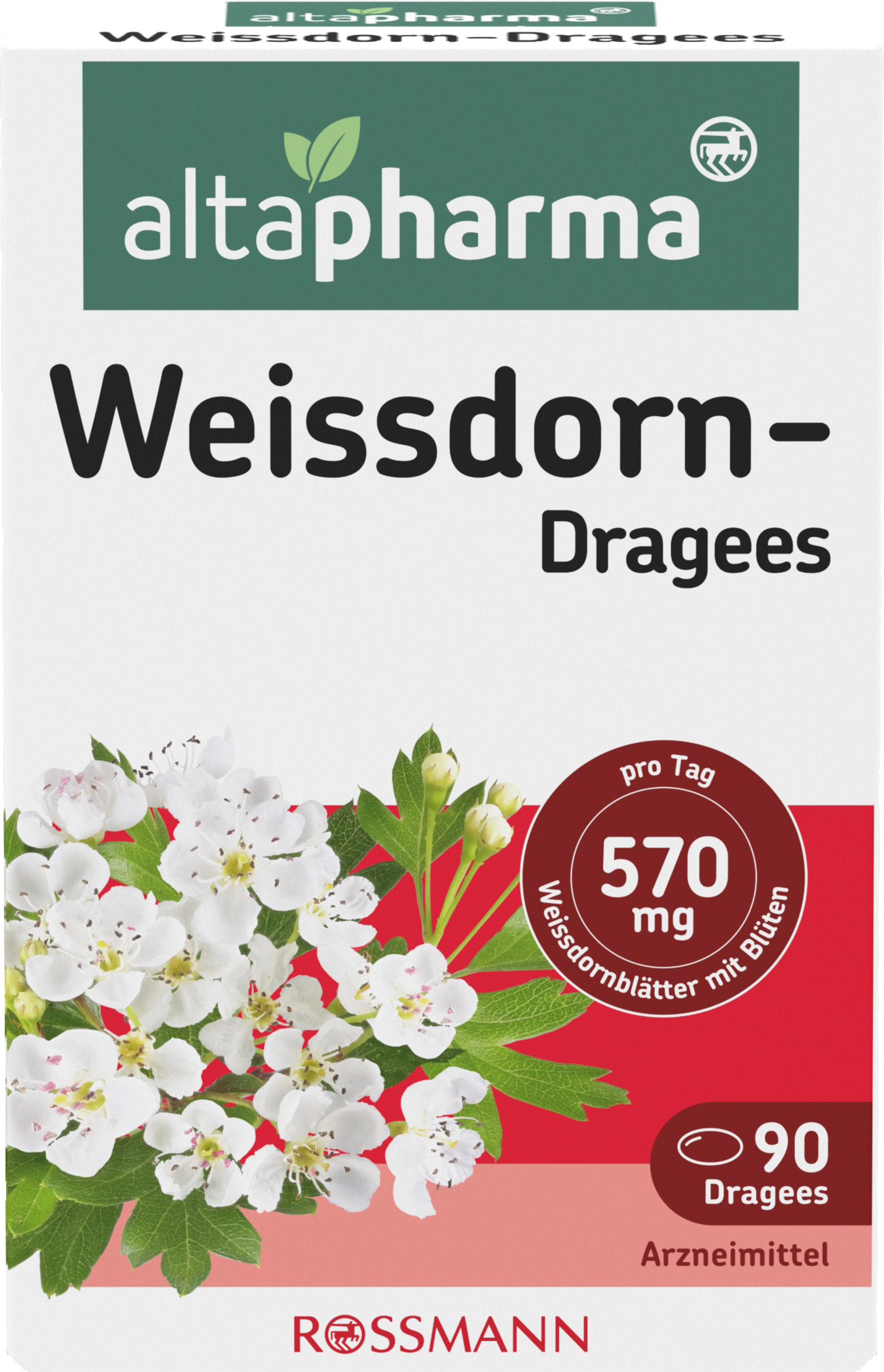 altapharma altapharma Weissdorn-Dragees 90 Dragees Arzneimittel