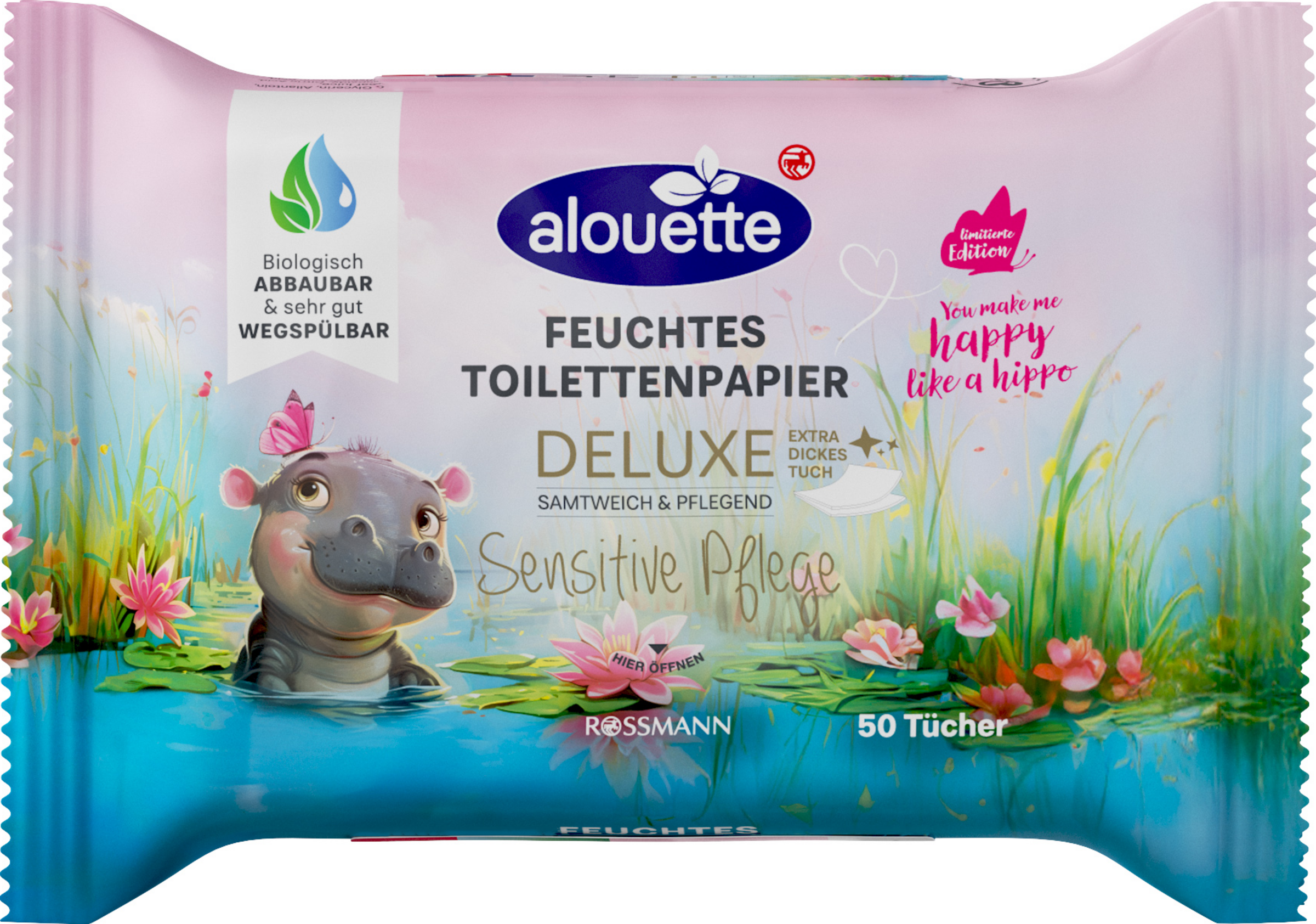 alouette Deluxe feuchte Toilettentücher sensitiv