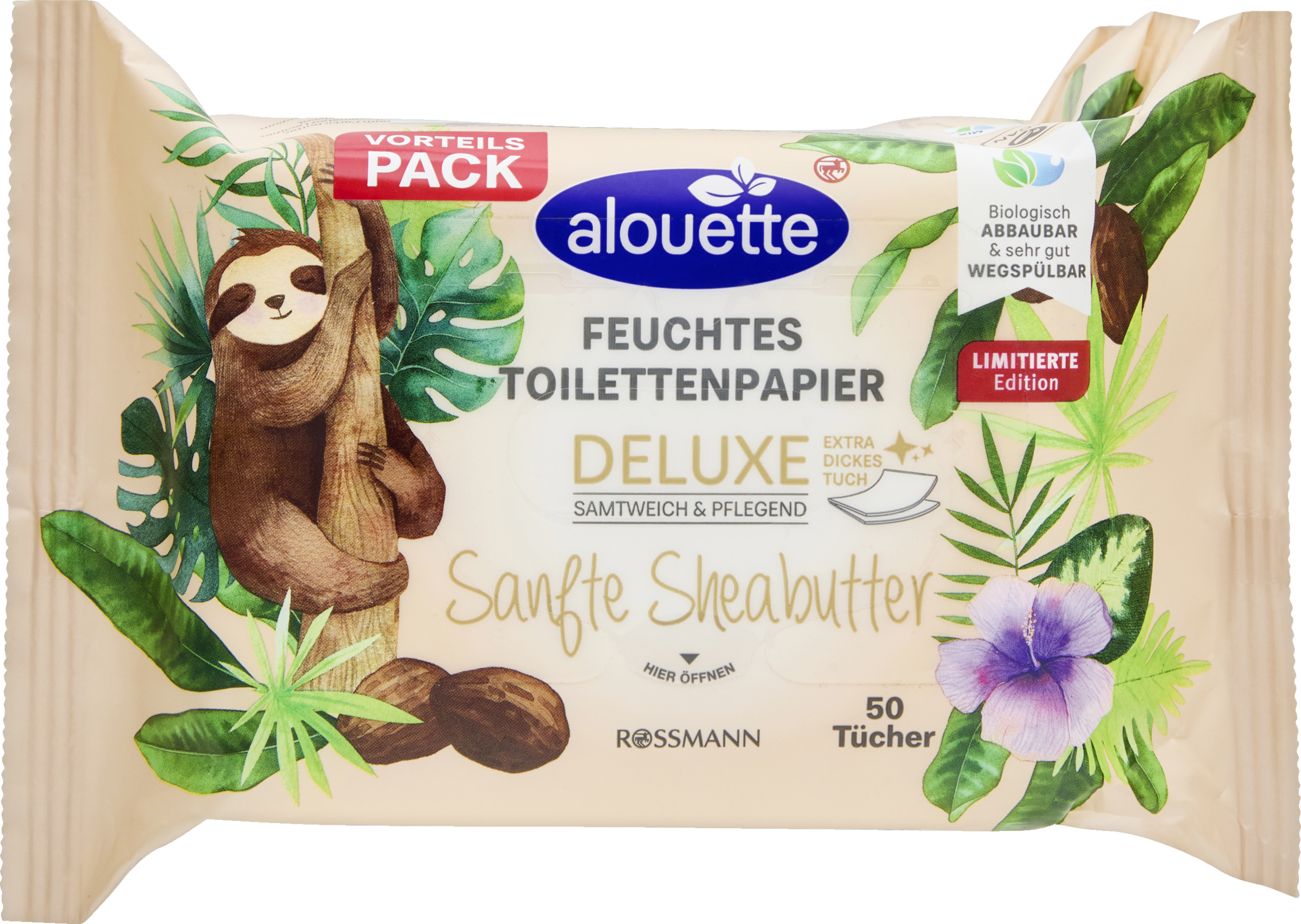 alouette Deluxe feuchte Toilettentücher mit Sheabutter Duft