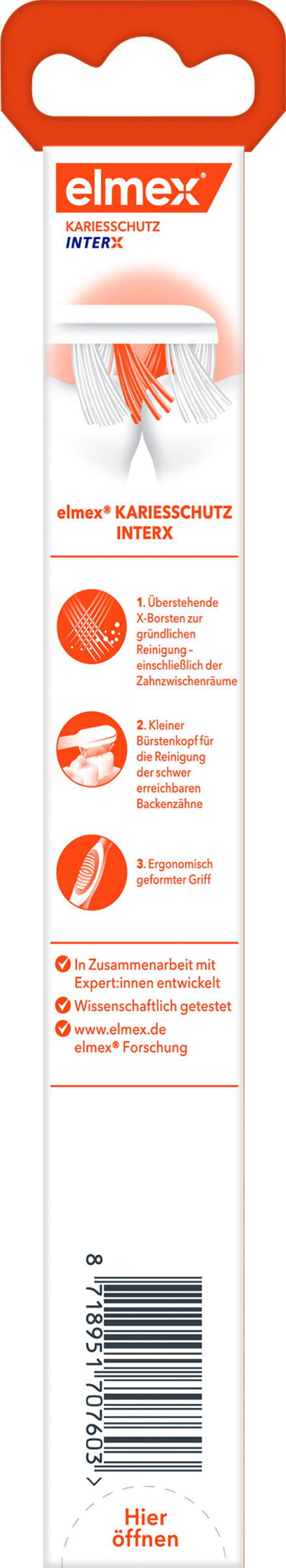 Kariesschutz InterX فرشاة أسنان متوسطة 2