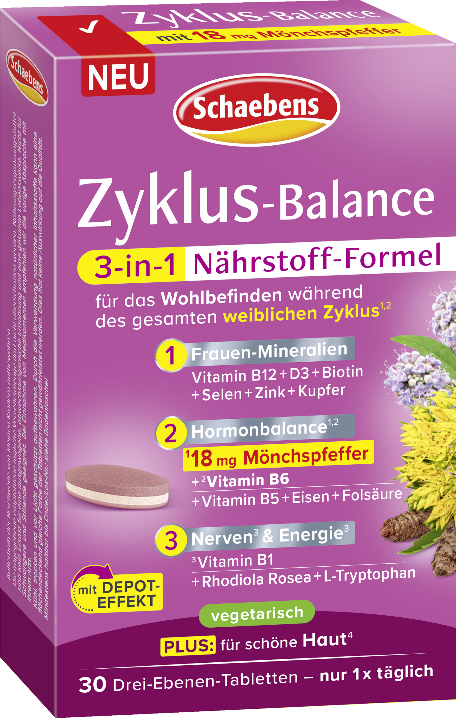 Schaebens Zyklus Balance 3-in-1 Nährstoff-Formel
