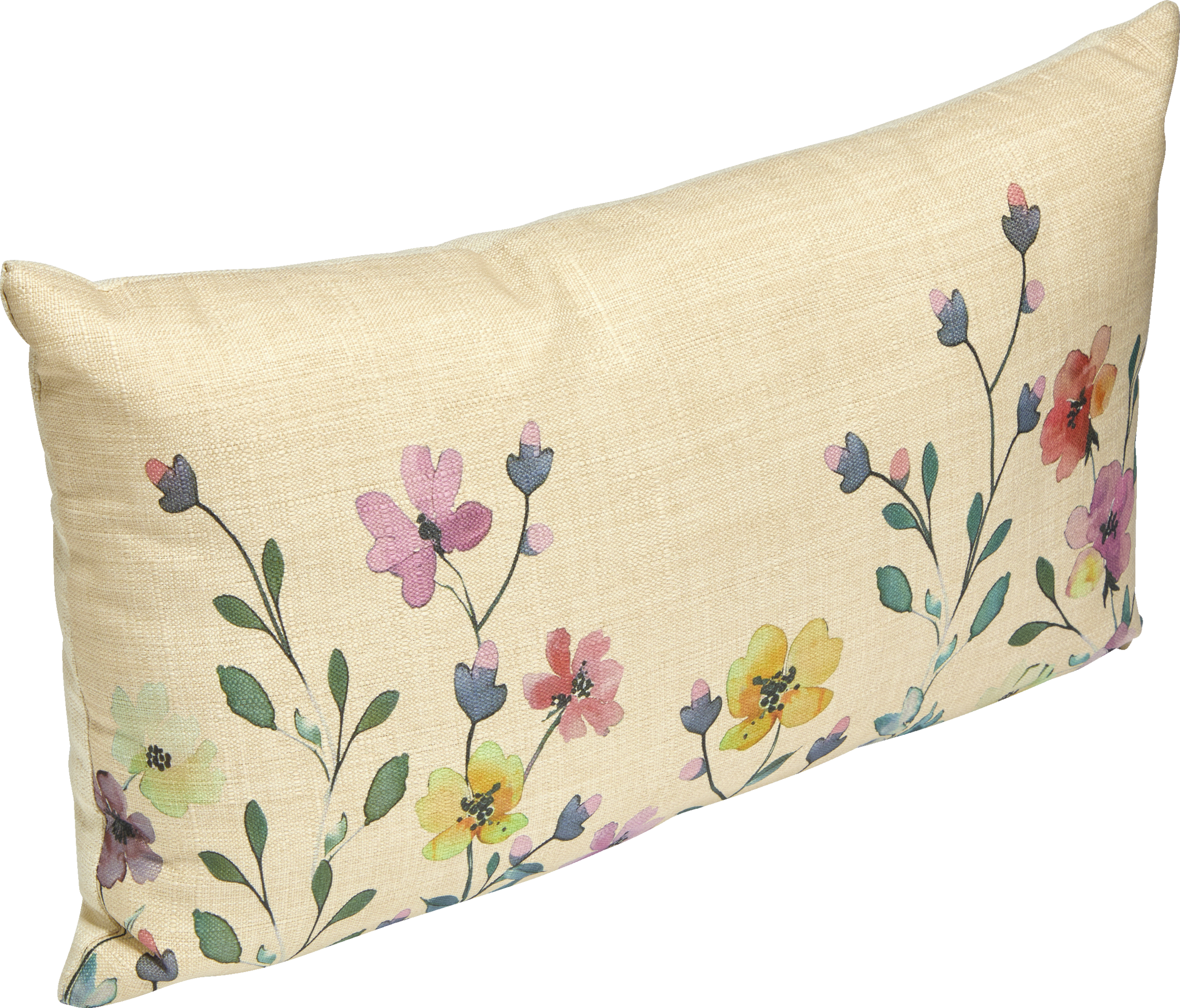 IDEENWELT Deko-Kissen 45 x 27 cm Blumenwiese