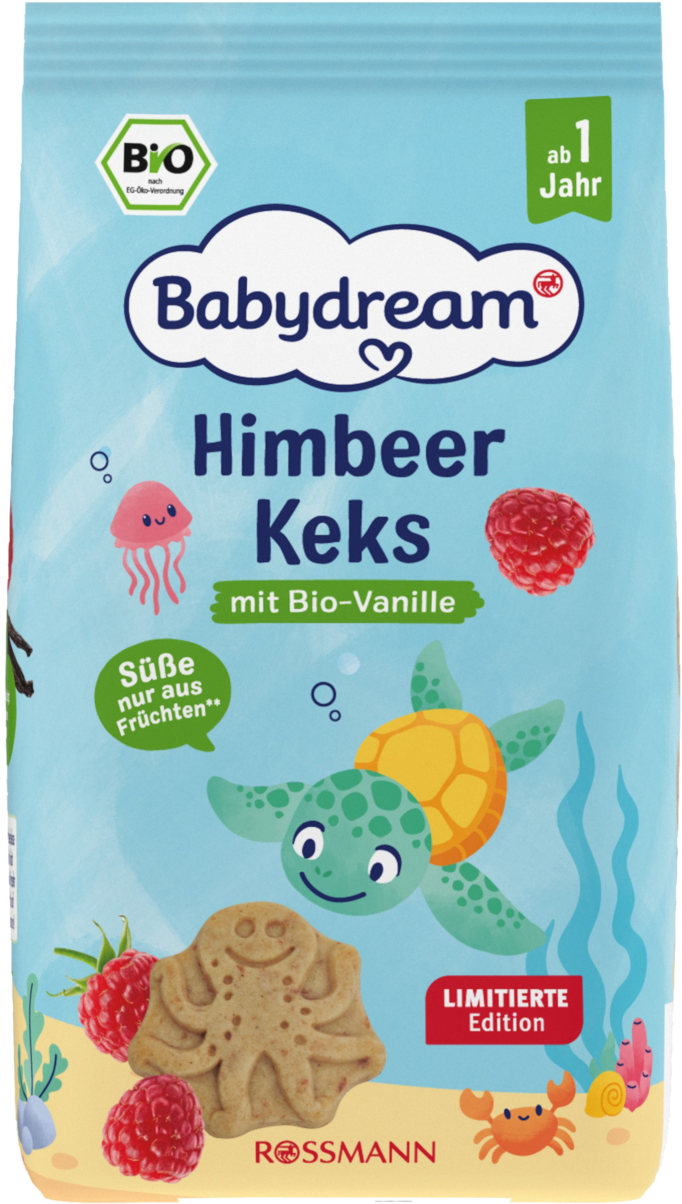 Bio Himbeerkeks mit Bio-Himbeeren ab 1 Jahr