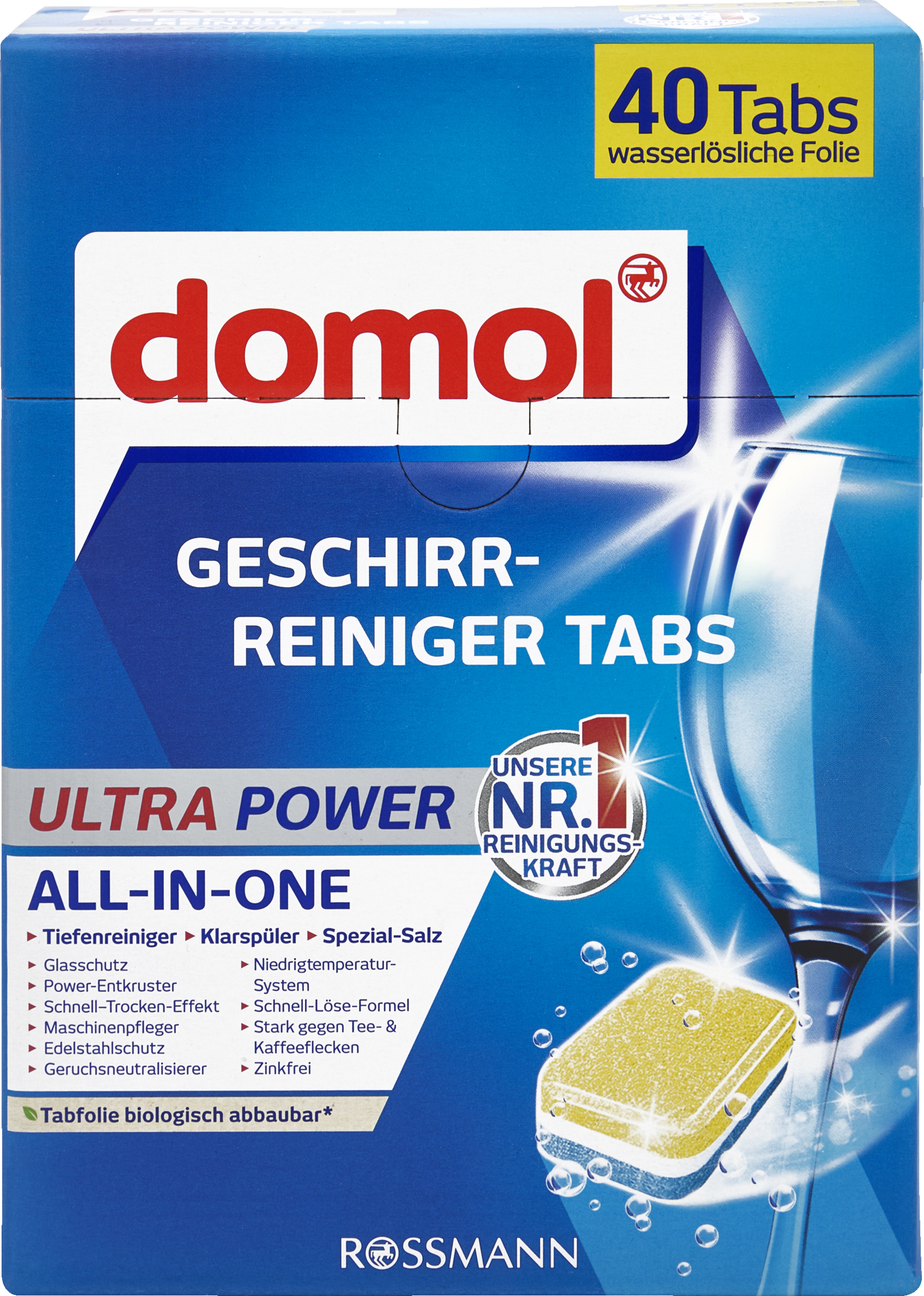 domol Geschirr-Reiniger Tabs Ultra Power