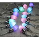 IDEENWELT LED-Lichterkette – Pastell-Birnen