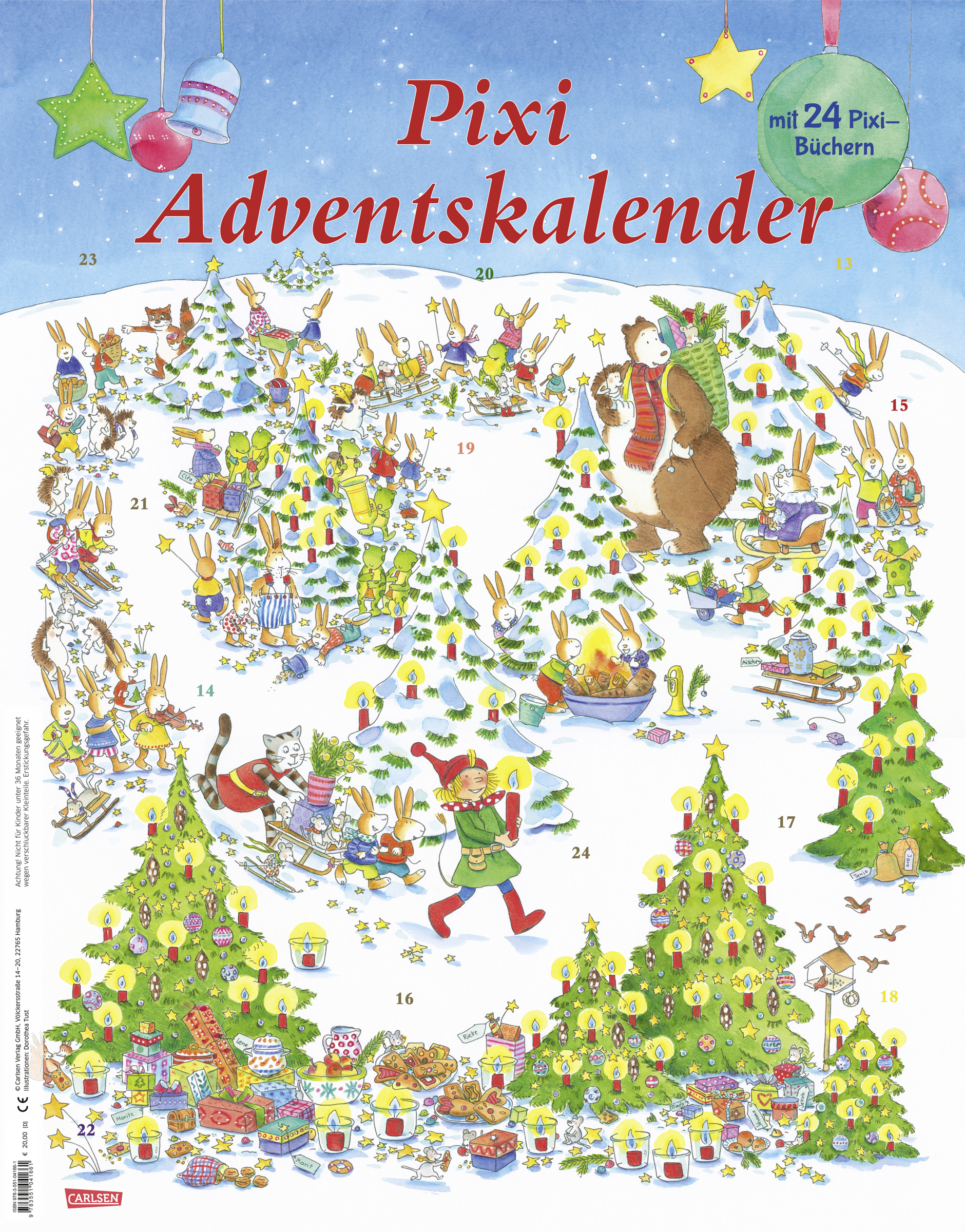 Carlsen Pixi Adventskalender 2025, 24 Bilderbücher, für Kinder ab 3 Jahren, 1 Stück online kaufen