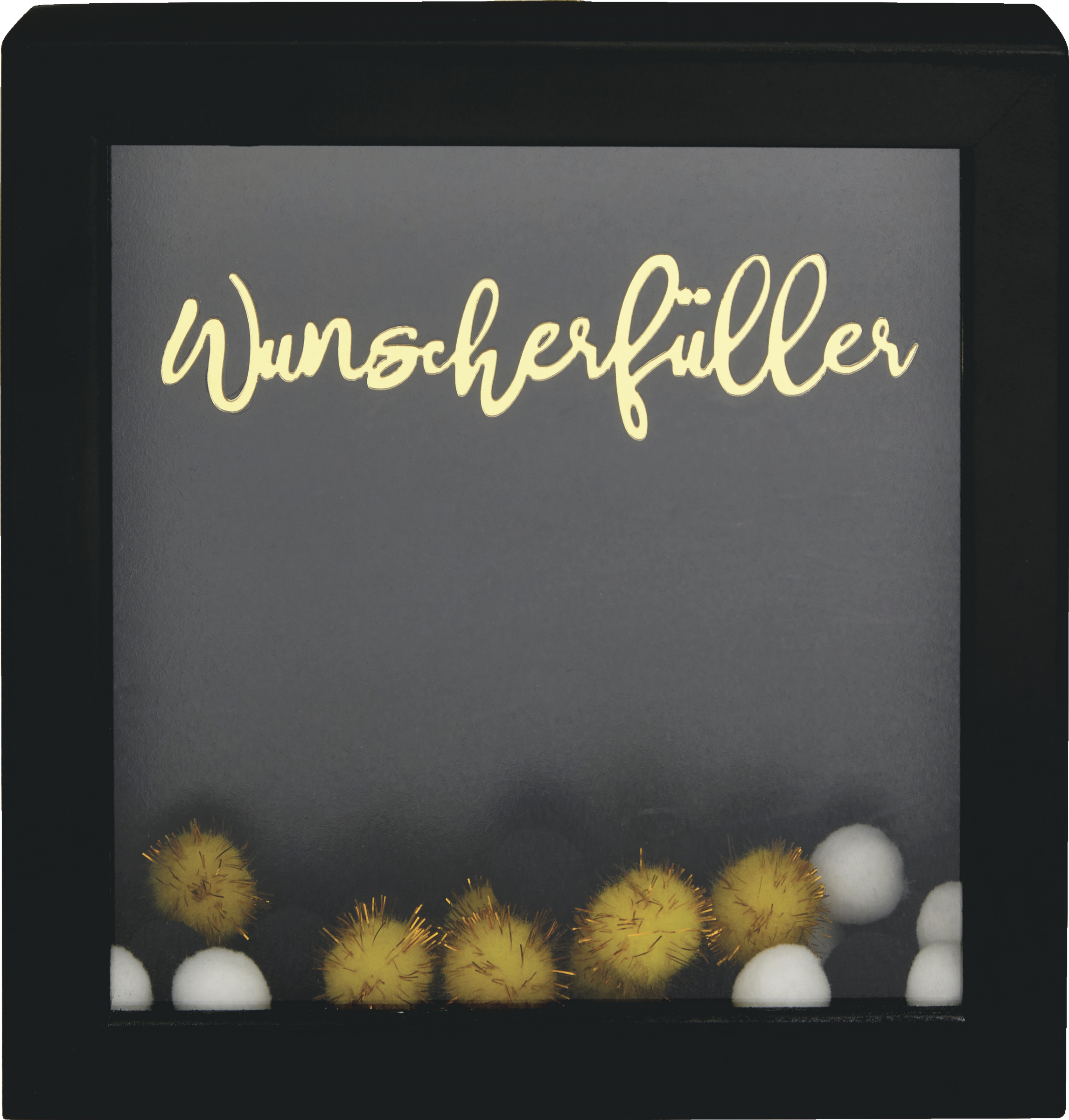 Spardose Wunscherfüller schwarz