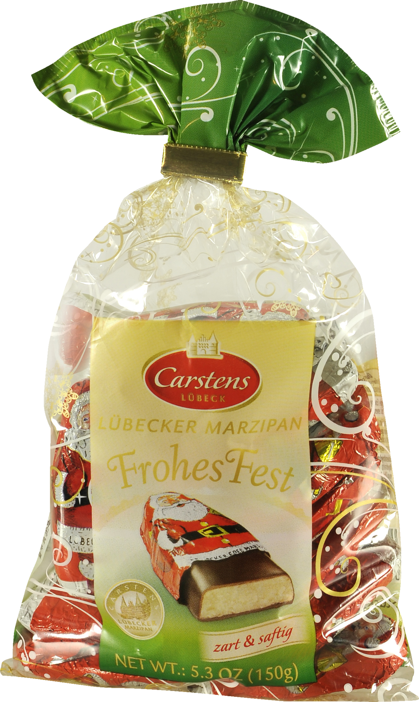 Carstens Lübecker Marzipan "Frohes Fest" Weihnachtsmänner