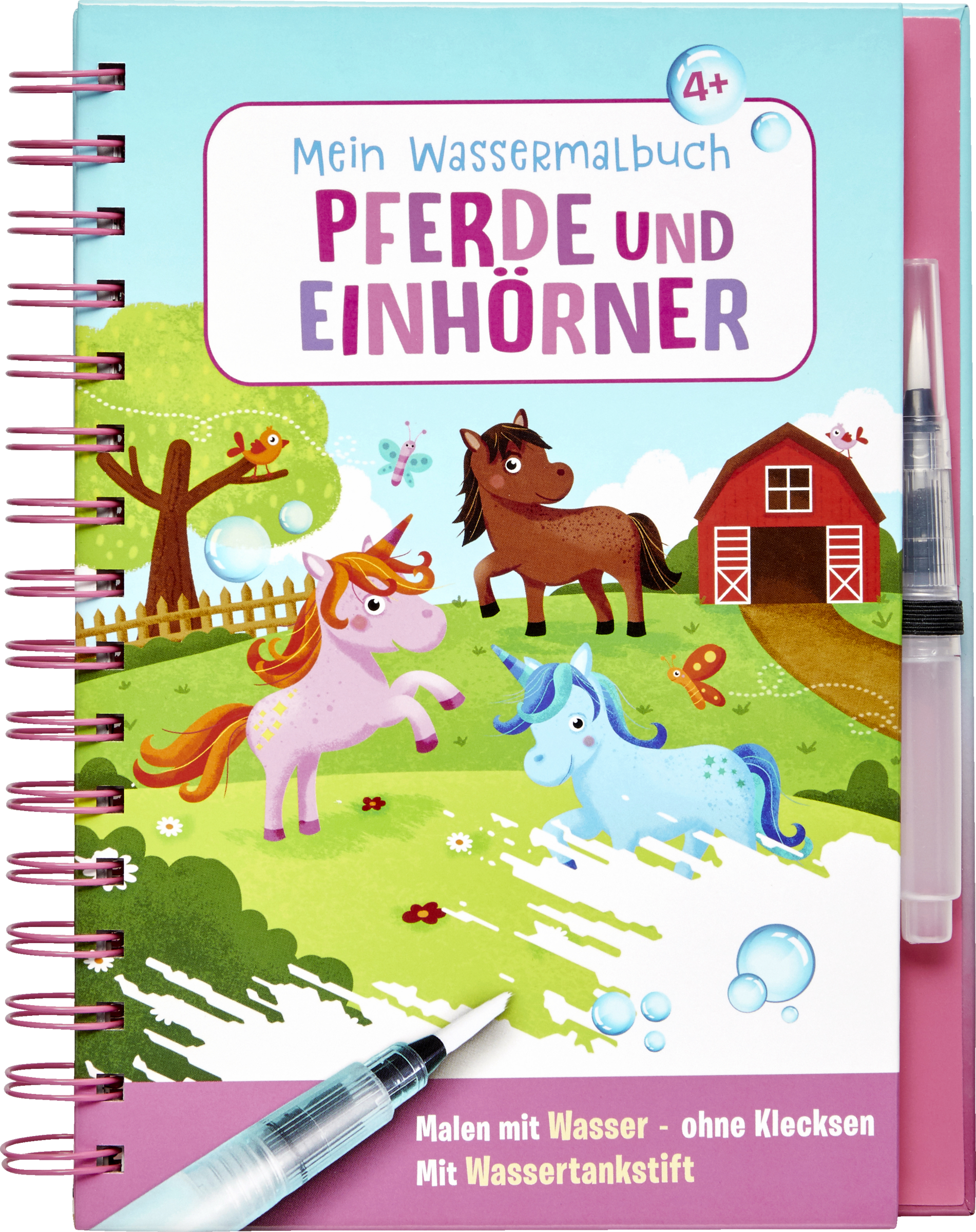 Ullmann Medien Wassermalbuch Pferde/Einhörner