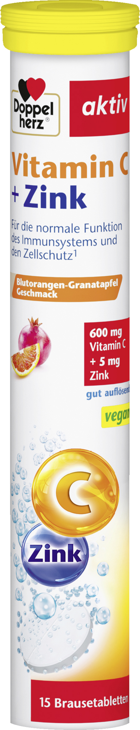 Doppelherz Vitamin C  Zink (15 Brausetabletten)