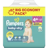 Baby Dry Windeln Gr. 4+ Maxi Plus (10-15 kg) Big Pack 56 Stück