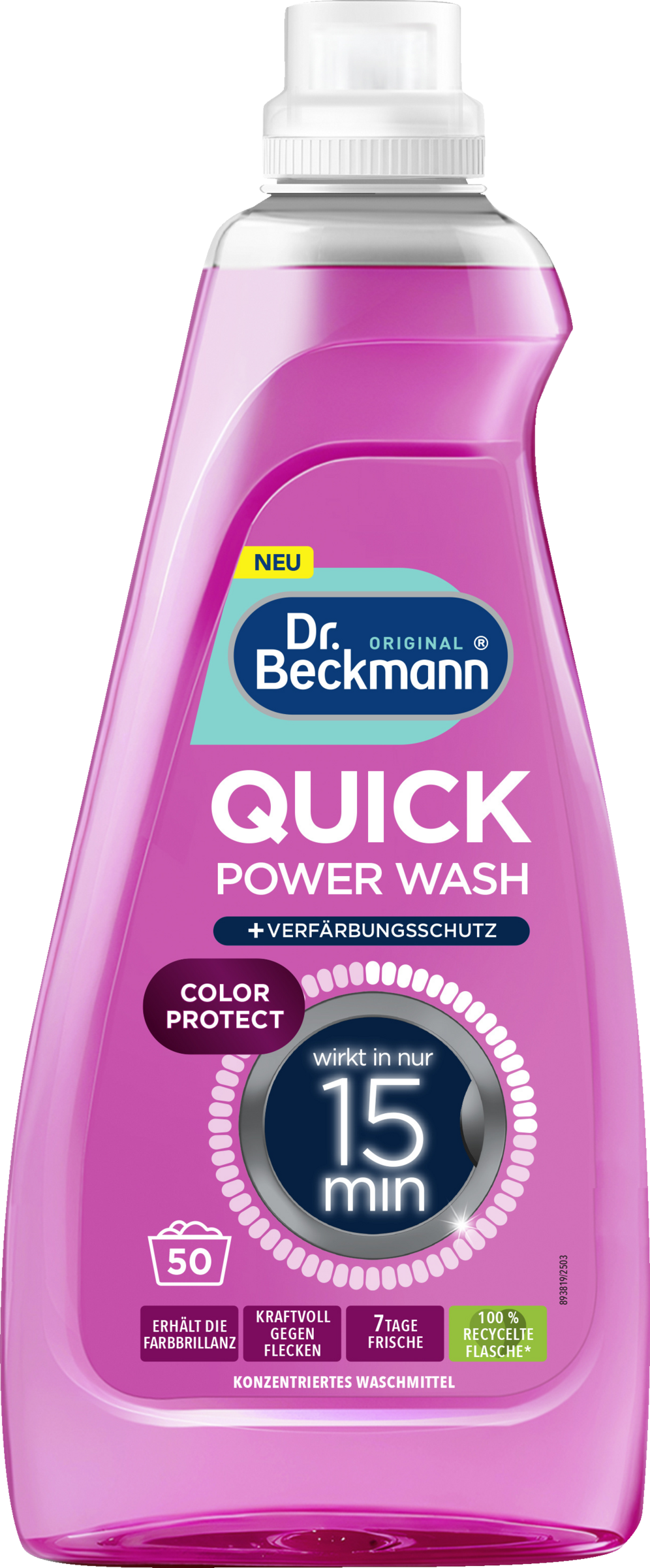 Dr. Beckmann Quick Power Wash Color Protect Großpackung 50WL
