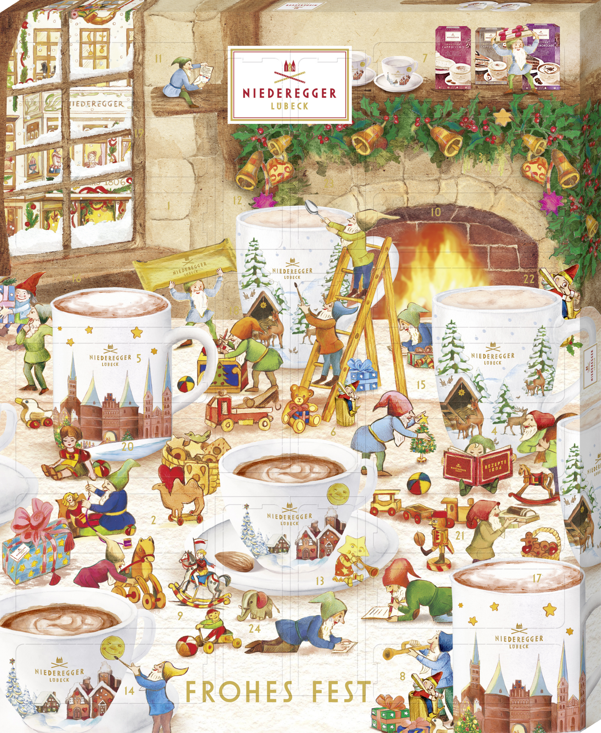 Niederegger Heißgetränke Adventskalender 2025 (24 Stück)