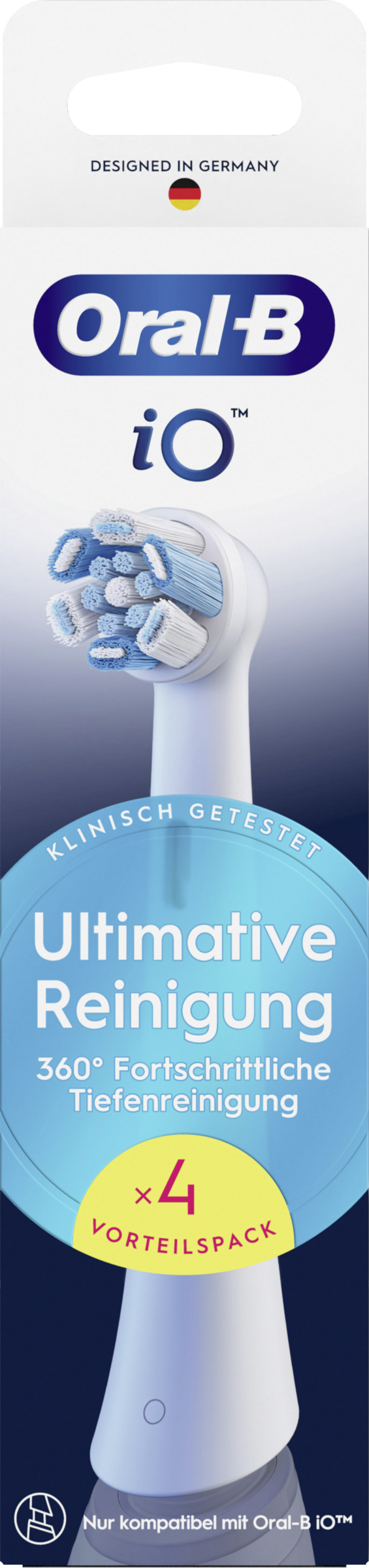 4er Set Aufsteckbürsten iO Ultimative Reinigung weiß