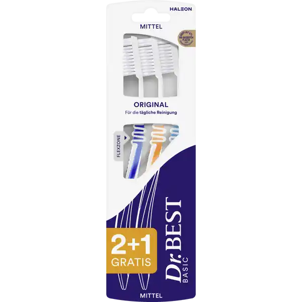 فرشاة أسنان كلاسيكية أصلية متوسطة