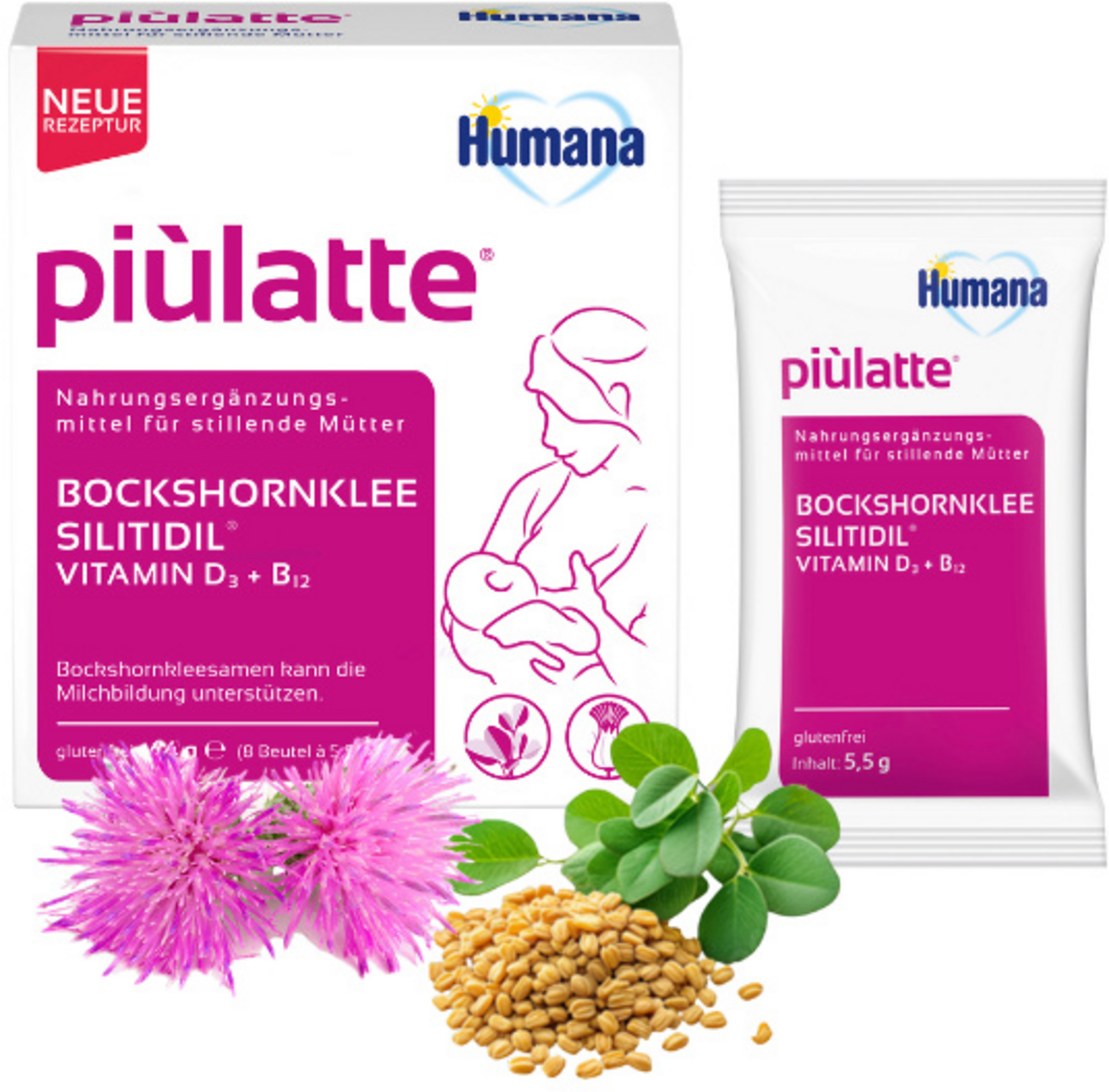 Humana piùlatte Bockshornklee Silitidil