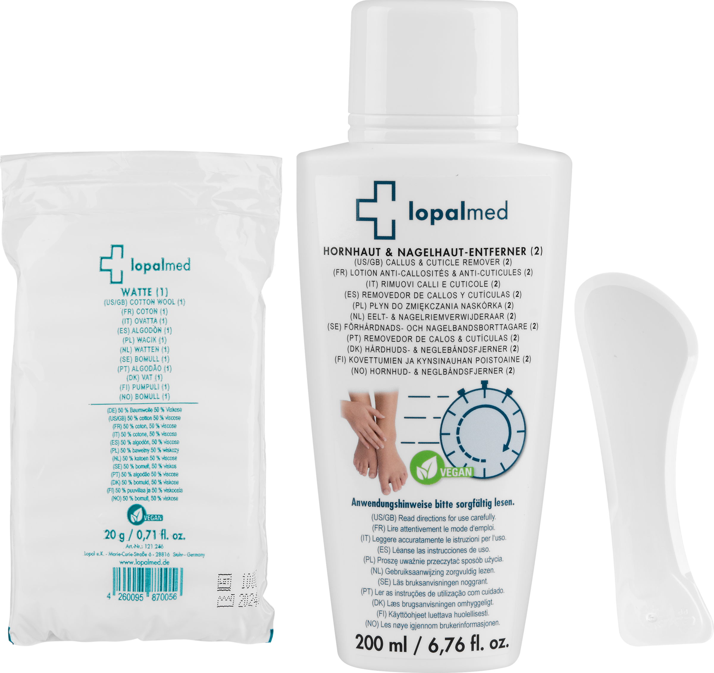 Lopalmed Hornhaut & Nagelhautentferner Testbox