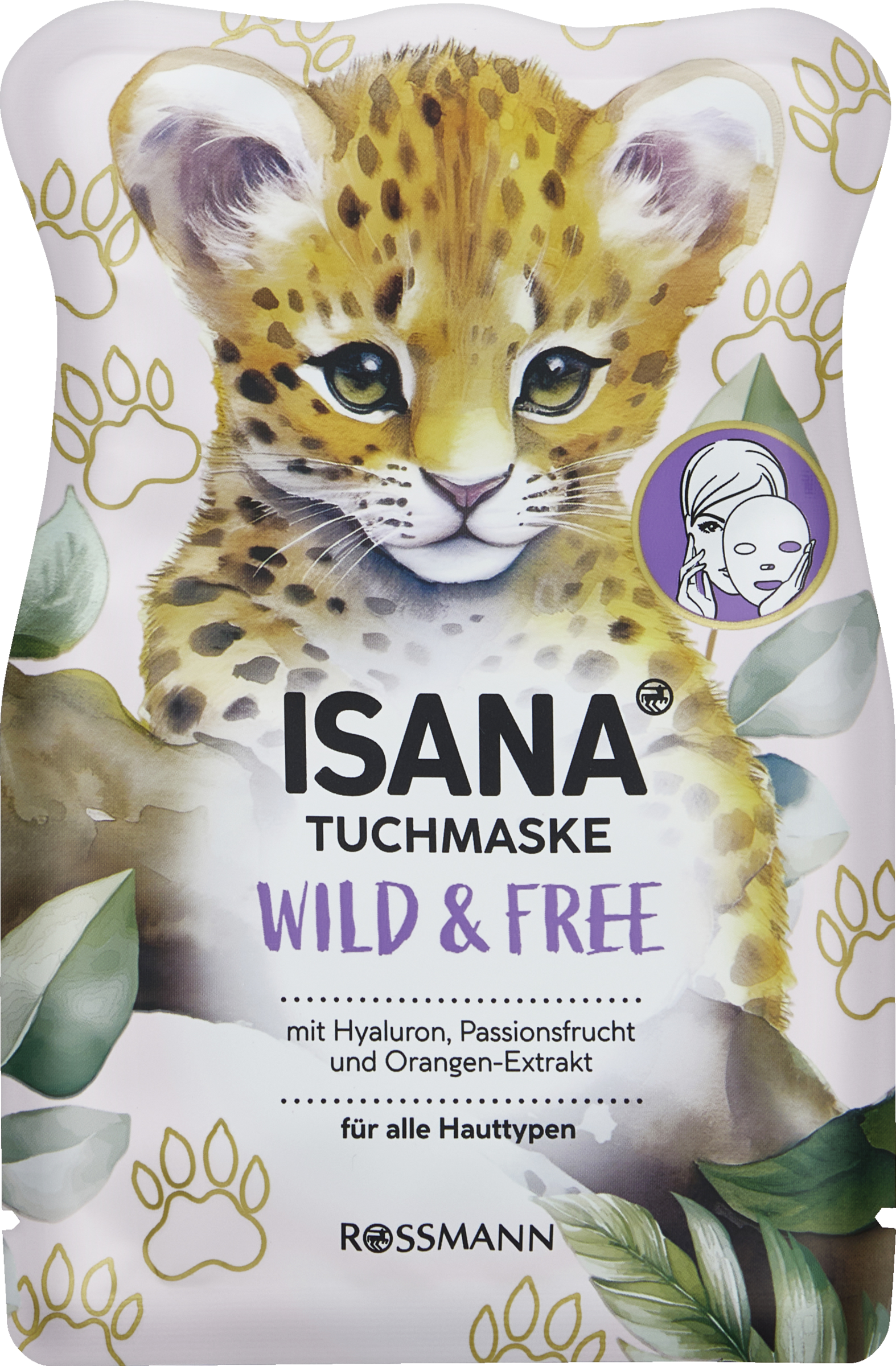 ISANA Tuchmaske Leopard Wild & Free