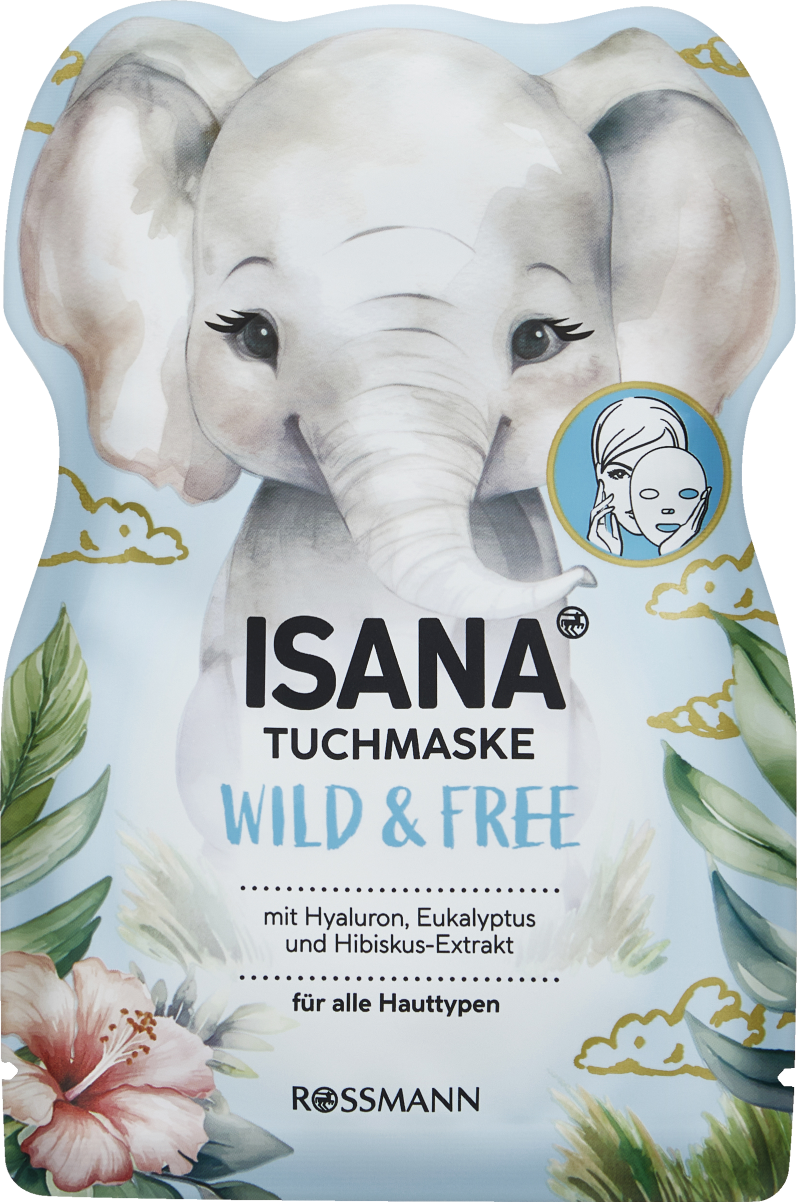 ISANA Tuchmaske Elefant Wild & Free