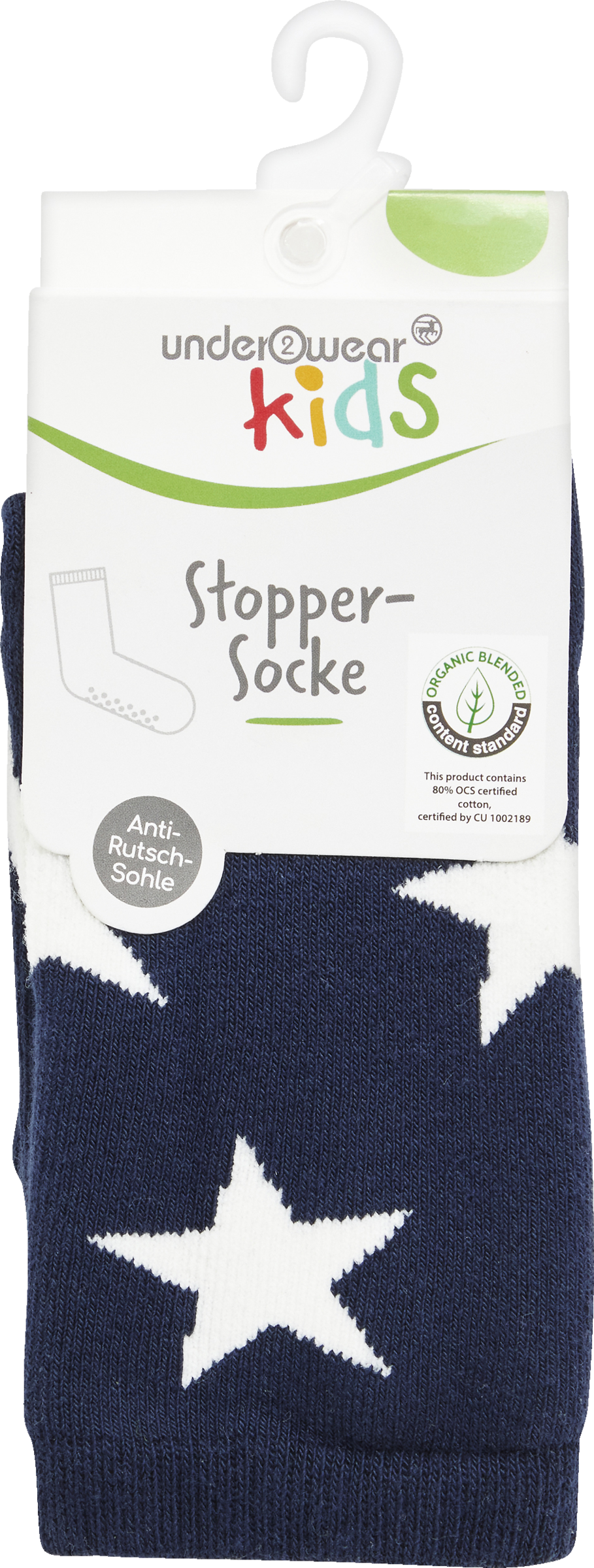 Stopper Socken mit ABS Stern blau Gr. 23/26