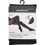 Transparent Look Strumpfhose schwarz Gr. L (44/46)