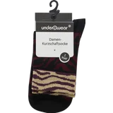 2er Pack Leo/Zebra Socken mit Glitzer Gr. 39/42