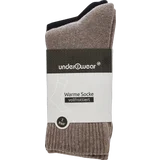 2er Pack Warme Socke mix grau/schwarz Gr. 39/42