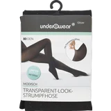 Transparent Look Strumpfhose Glitzer schwarz Gr. S (36/38)