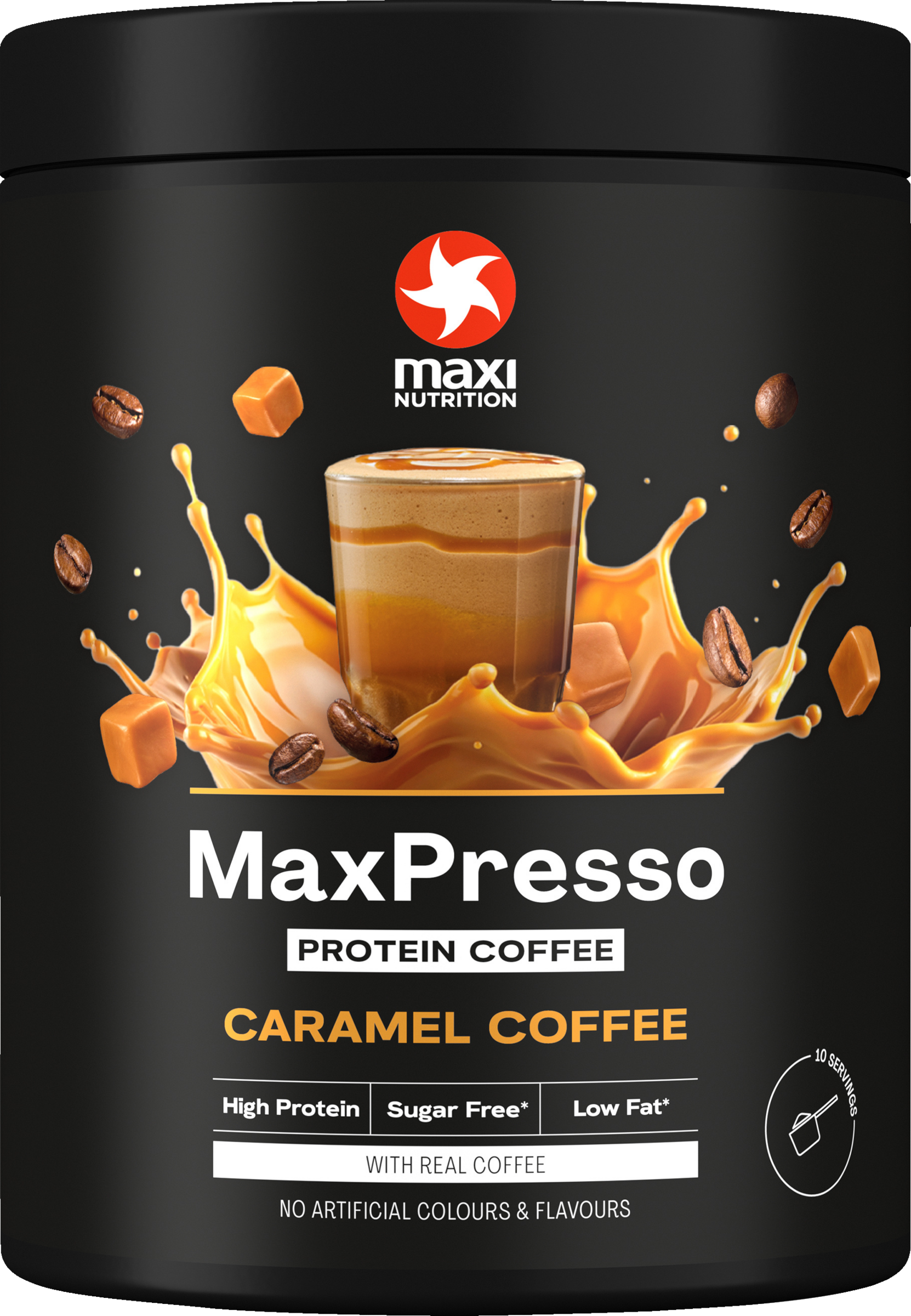 MaxiNutrition MaxPresso Caramel Proteinkaffee
