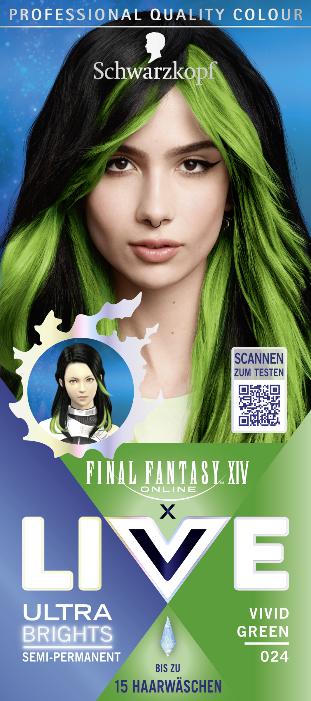 Schwarzkopf LIVE Ultra Brights Haarfarbe 024 Vivid Green