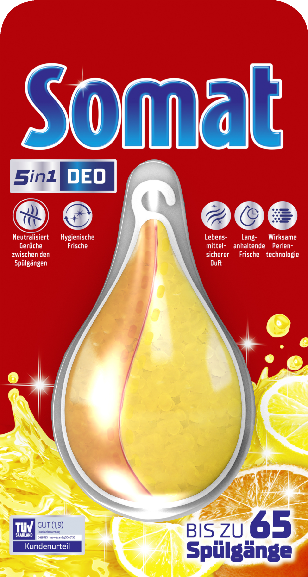Somat 5in1 Spülmaschinen Deo Perls Zitrone & Orange