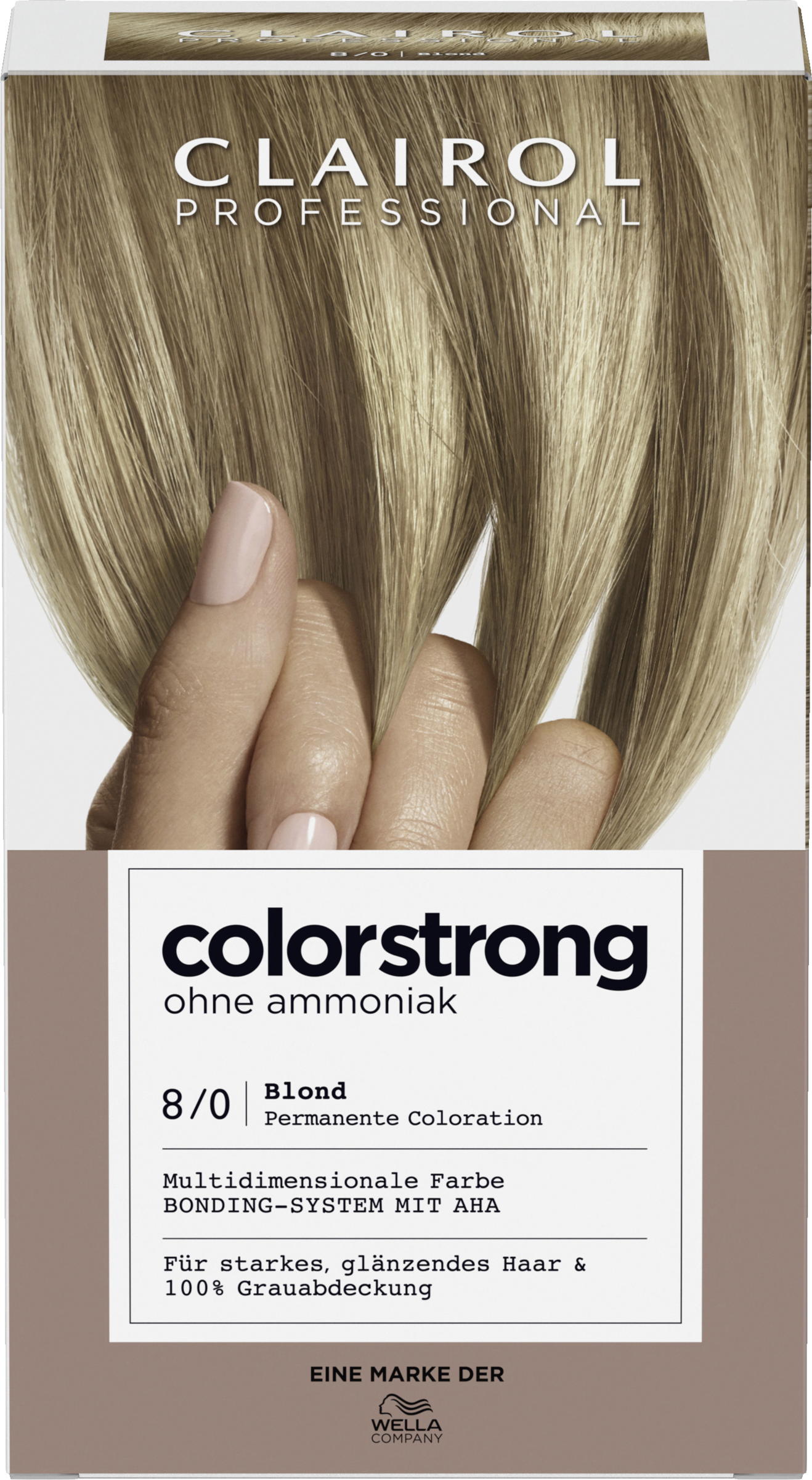 Clairol Professional Colorstrong permanente Haarfarbe 8/0 Blond