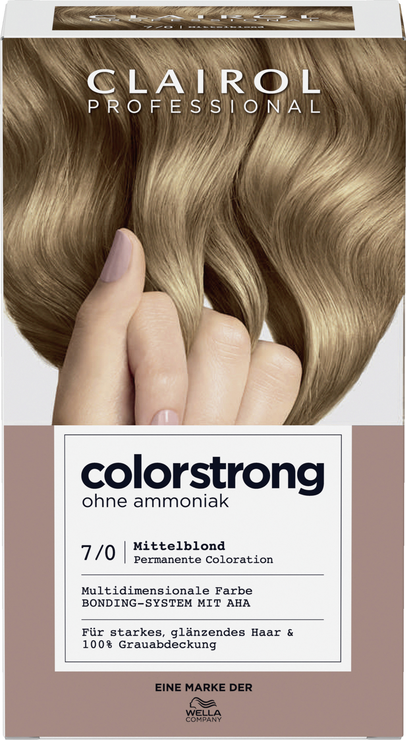 Clairol Professional Colorstrong permanente Haarfarbe 7/0 Mittelblond