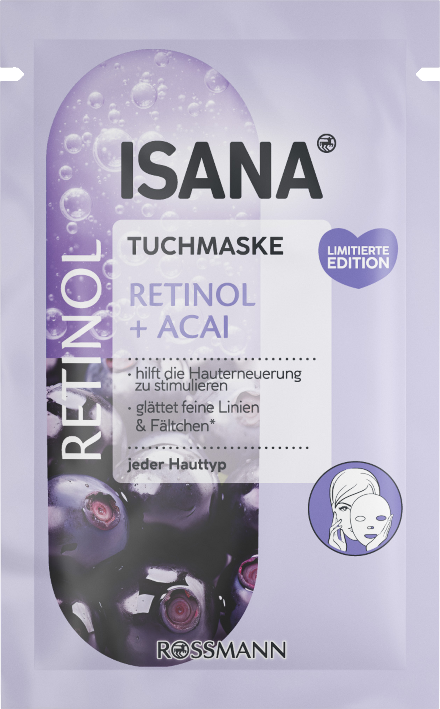 ISANA Tuchmaske Retinol + ACAI