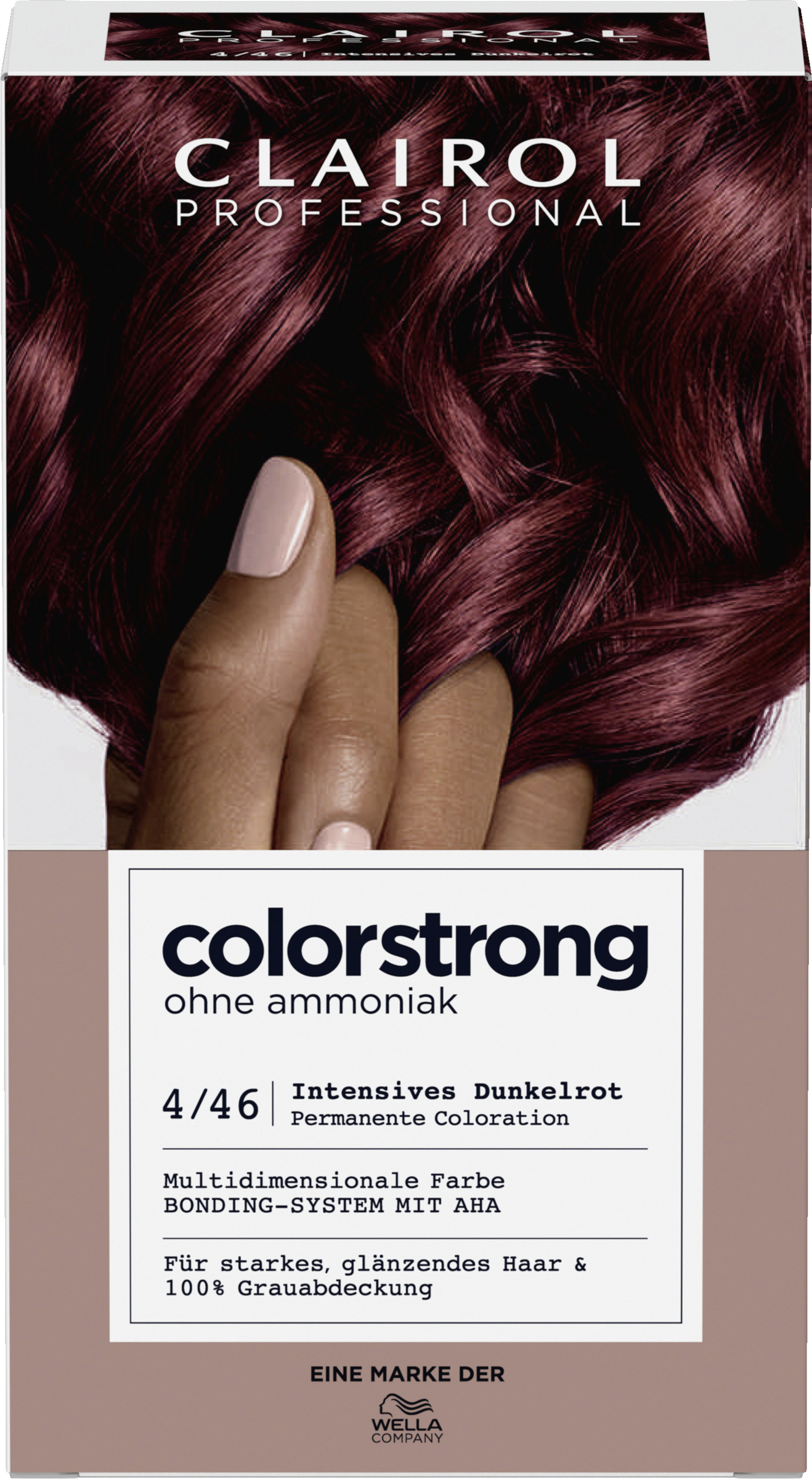permanente Haarfarbe 4/46 Intensives Dunkelrot