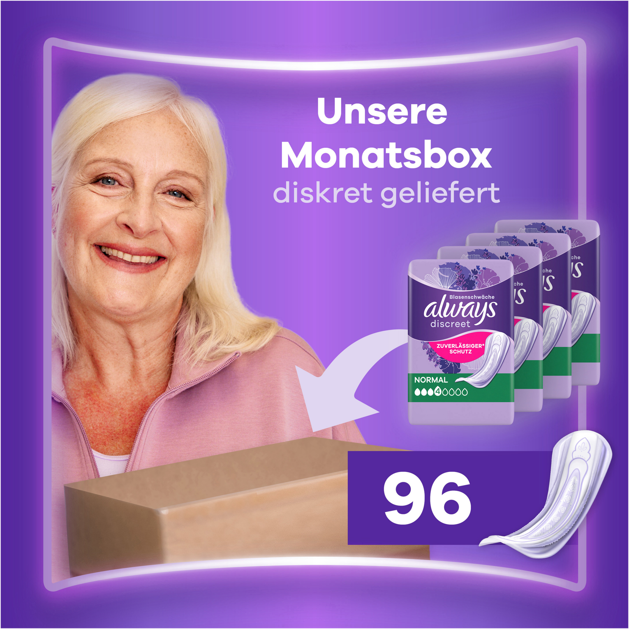 عبوة شهرية من فوط إنسي ديسكريت العادية 4