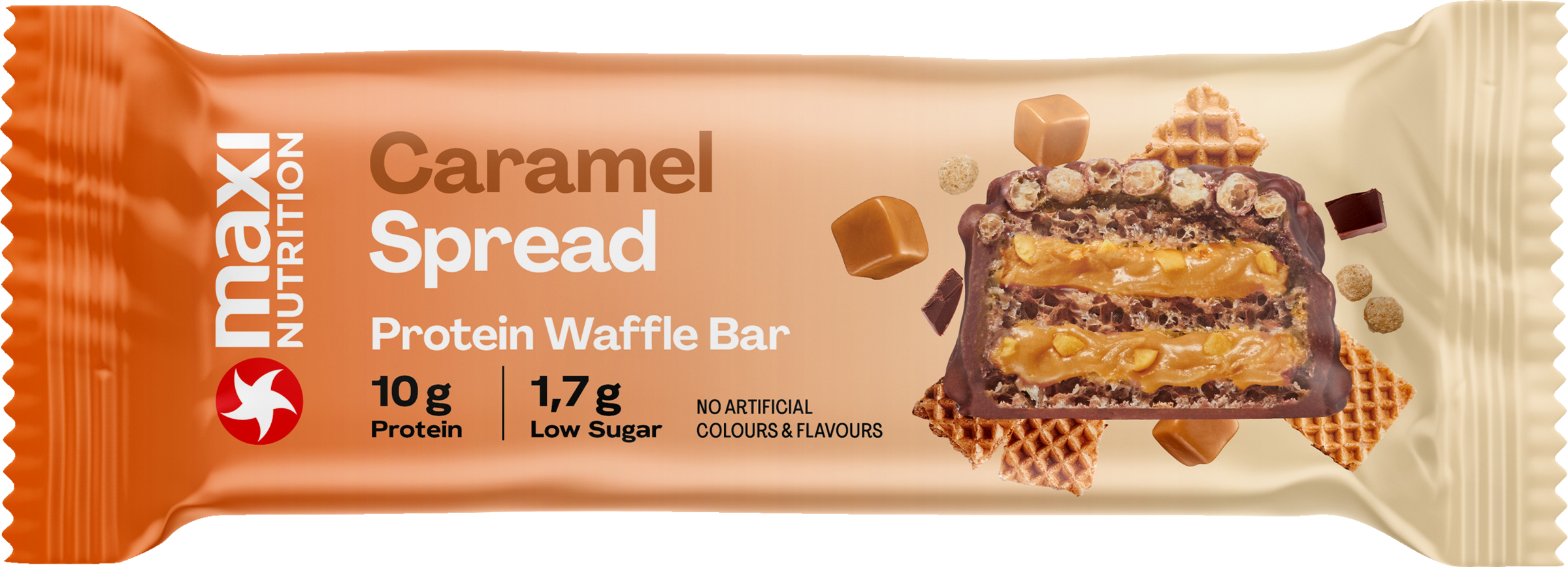 MaxiNutrition Protein Waffle Bar Caramel Spread