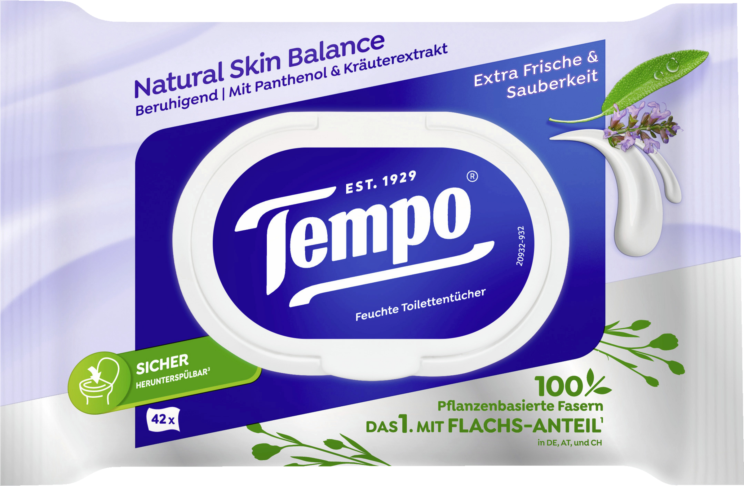 Tempo Feuchte Toilettentücher Natural Skin Balance