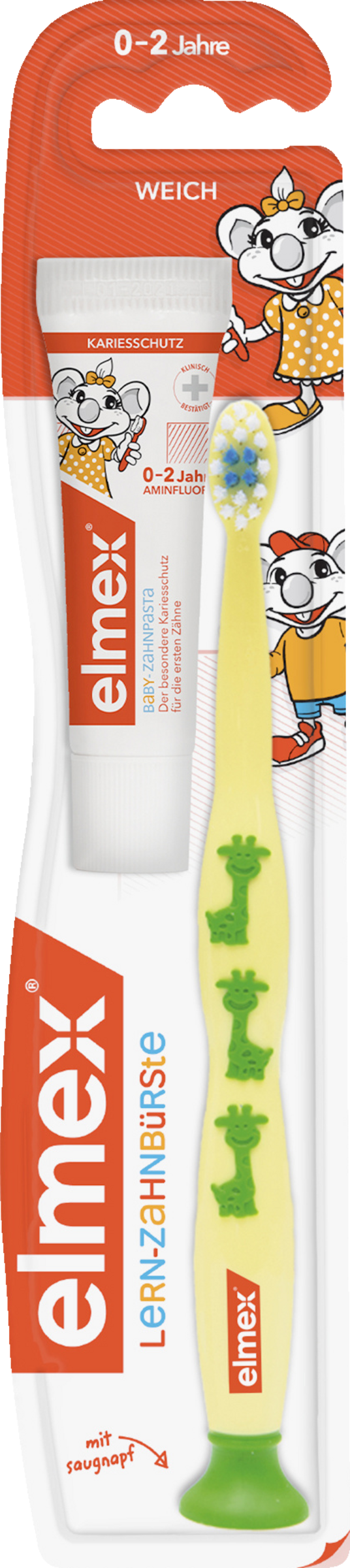 elmex Lern-Zahnbürste Weich 0-2 Jahre weich