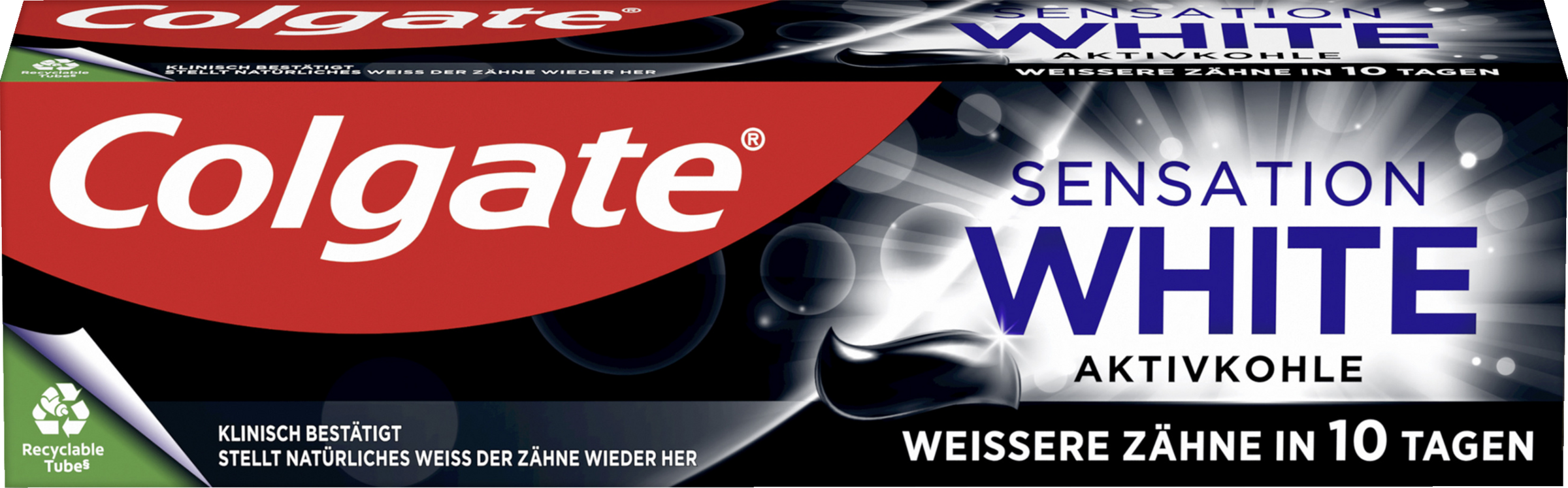 Sensation White Aktivkohle Zahnpasta