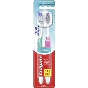 تنظيف عميق شامل + فرشاة أسنان منعشة 1+1