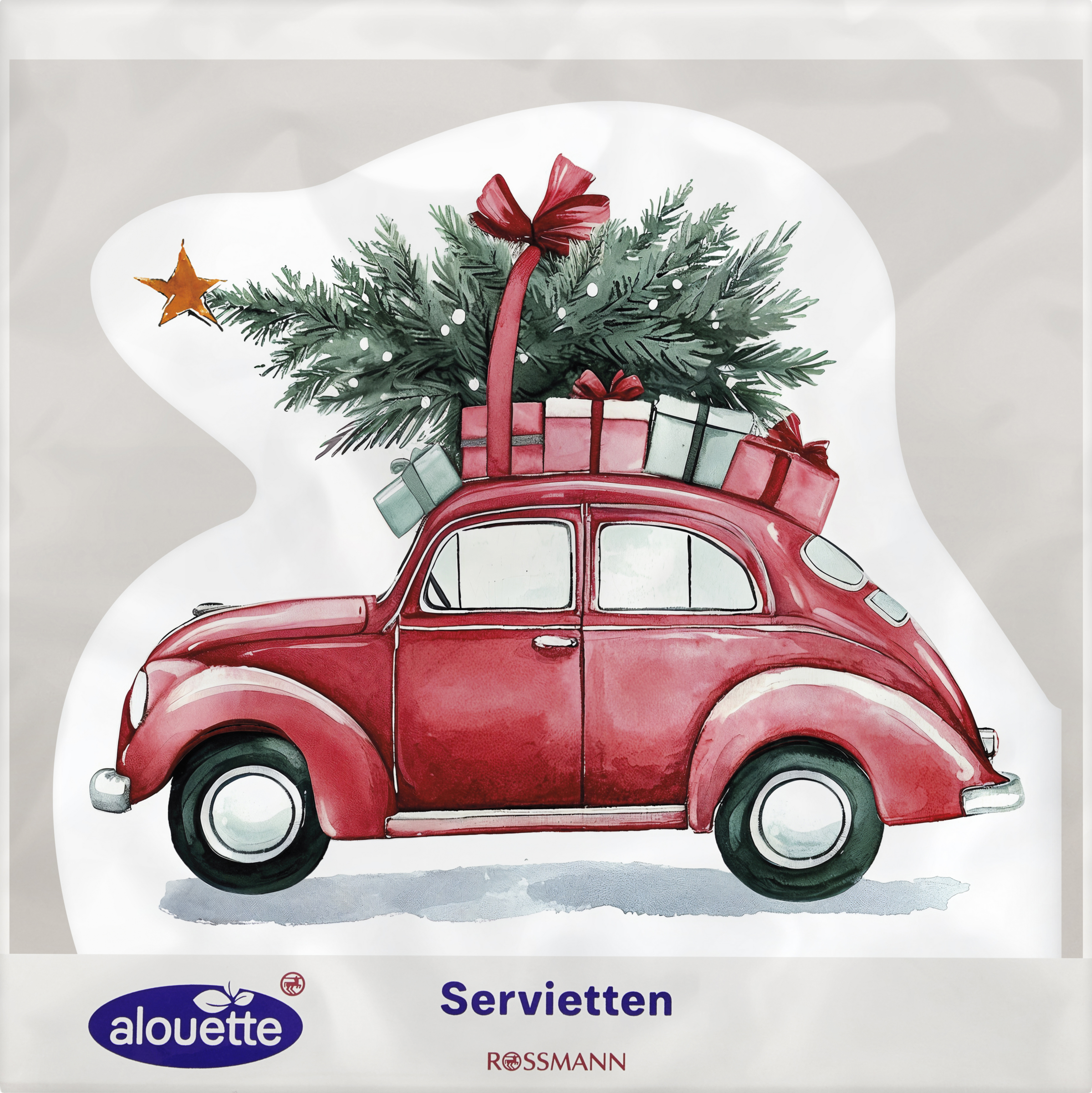 alouette Serviette Auto gestanzt