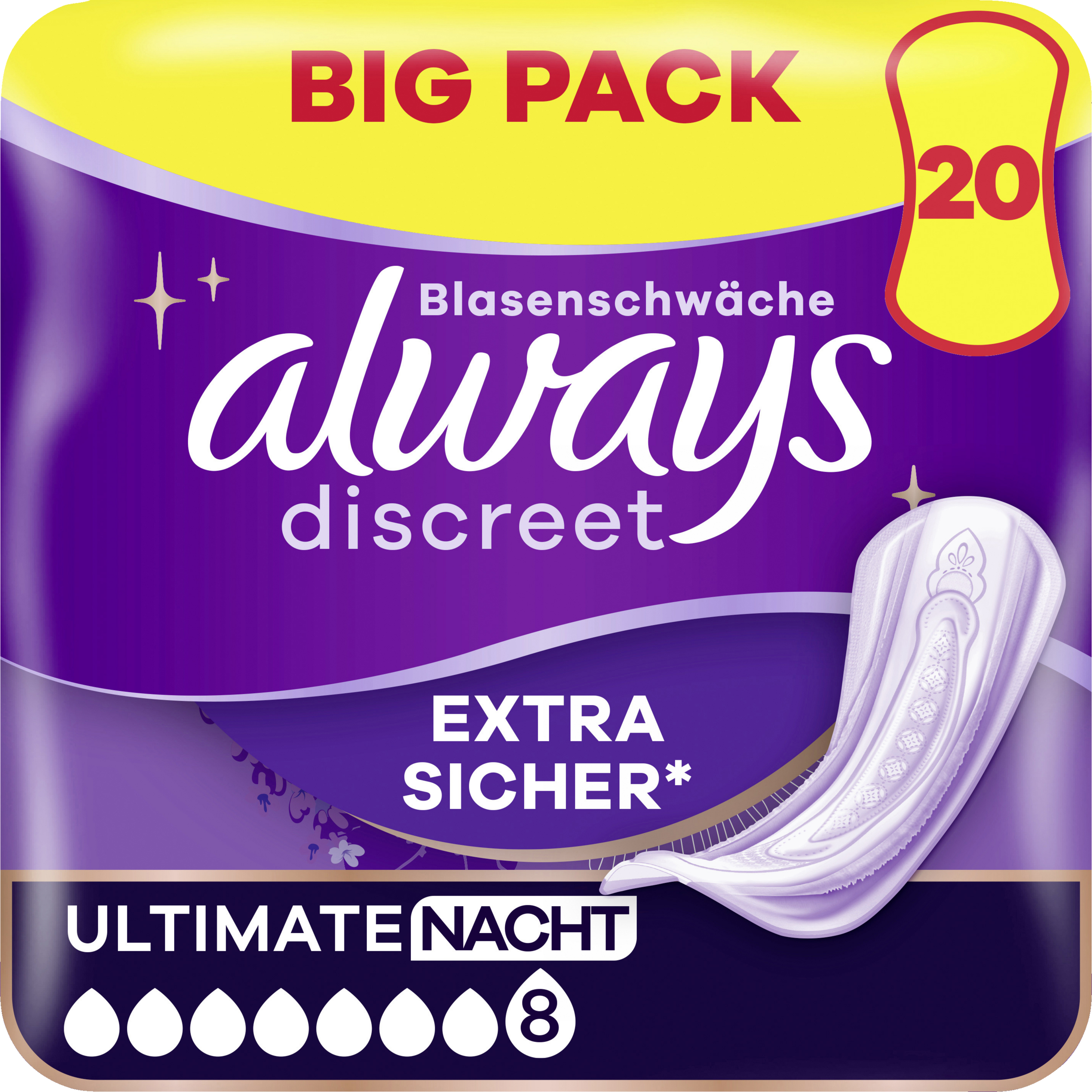 Always Discreet Inkontinenz Ultimate Nacht Big Pack