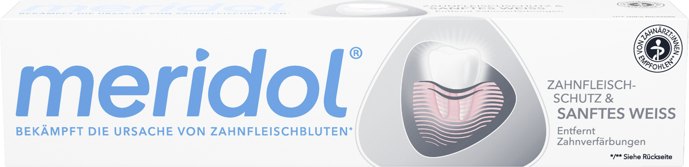 meridol Zahnpasta sanftes Weiss