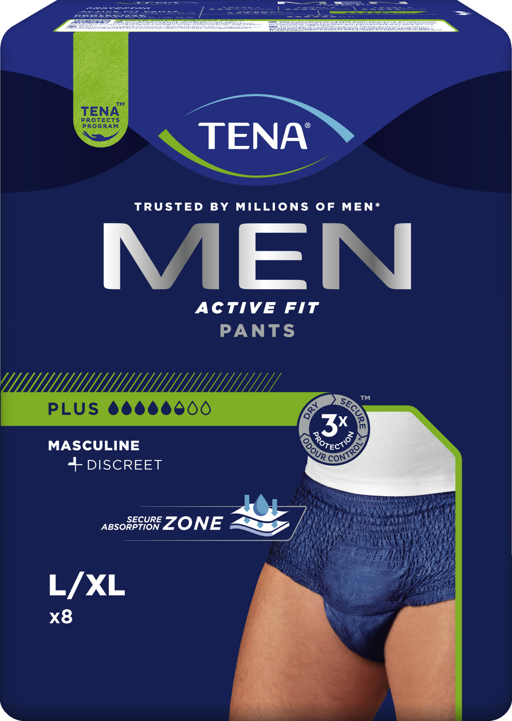 TENA Men Active Fit Pants Plus L