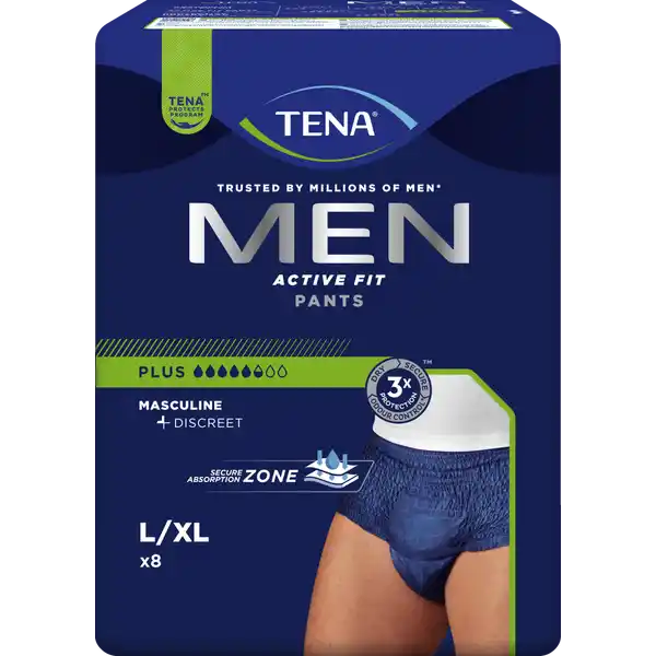 Men Active Fit Pants Plus L